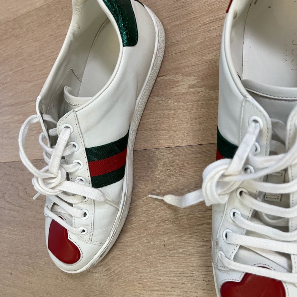 Gucci leather sneakers, in very good condition, not worn much, size EUR38 - Picture 6 of 6